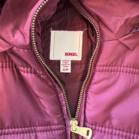 BONGO Puffer Vest with Faux Fur Hood - Picture 6 of 7